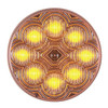 Maxxima Clearance Light,LED,Amber,2-1/2 In Dia M16280YCL