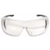 Ossa, Safety Glasses, Anti-Scratch, Clear Lens, Black Frame, Full-Frame  XF111-L