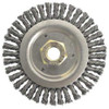 Weiler Root Pas Wire Brush, Arbor, 4-1-2", 0.020 " 94752