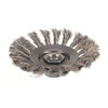 Weiler Knot Wire Bevel Wire Brush, Threaded Arbor 94031