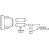Fuji Electric Blower Relief Valve,Vacuum,85, 2" OD VV7
