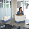 Bankers Box File Box,Blue; White,10" H,PK12 00011