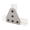 80-20 JoiningPlate,Alum,Silver,41-2in,41-2in 4340