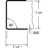 Rockwood Door Edge Guard, 1-3-4"W X 36"H 306.32D 36