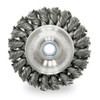Weiler Knot Wire Bevel Wire Brush, Threaded Arbor 94033