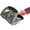 Officemate Heavy Duty Paper Punch,Three Hole,Silver 90100