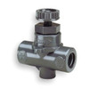 Hayward Flow Control Needle Valve, Straight, PVC-FPM, 1-4", Threaded NVA1025T