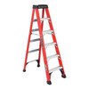 Louisville 6 ft Fiberglass Stepladder, 375 lb Capacity FS1406HD