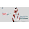 Louisville 6 ft Fiberglass Stepladder, 375 lb Capacity FS1406HD