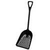 No. 10 Scoop Shovel, Plastic Blade, 27 in L, Black, Polypropylene Handle  49510GR