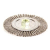 Weiler Twist Wire Wheel Wire Brush, Threaded Arbor 93448