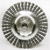 Weiler Twist Wire Wheel Wire Brush, Threaded Arbor 93448