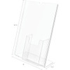 Deflecto Sign and Literature Holder,8-1-2x11 590501GR