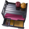 Officemate Drawer with Letter Tray, Black, Plastic, 14 3/8 in W, 9 in L, 7 1/2 in H, 10.3" D 26094