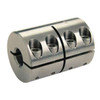Ruland Coupling,One Piece,Bore Dia 5/8 In CLX-10-10-SS