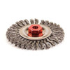 Weiler Twist Wire Wheel Wire Brush, Threaded Arbor 94261
