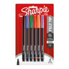 Sharpie Stick Permanent Pen Set, Fine 0.5 mm, Assorted PK6 1976527