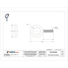 Eye Bolt Without Shoulder, 1-4"-20, 1 in Shank, 3-4 in ID, Steel, Plain  K2001