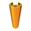 A-Safe Rack Leg Protector,Yellow,3/8in. Thick P-03-01-0026