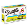 Sharpie Retractable Highlighter, Micro Chisel Tip Fluorescent Yellow PK12 28025