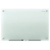 Dry Erase Board, Glass, 48 in, 96 in, No Frame Frame, Frosted White, Gloss  G9648F-A