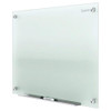 Dry Erase Board, Glass, 48 in, 96 in, No Frame Frame, Frosted White, Gloss  G9648F-A