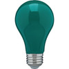 Satco Nuvo 60W Equivalent Green A19 Medium LED Party Light Bulb S14986