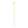 Vikan 51" Color Coded Handle, 1 1/4 in Dia, Yellow, Polypropylene 29606