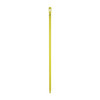 Vikan Color Coded Handle, 59 in, 1 1/4 in Dia, Yellow, Polypropylene 29626