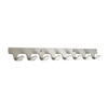 Glaro Coat Hook,8 Hooks,24 In W,Satin Aluminum 224SA