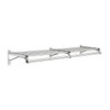Glaro Coat Rack,1 Shelf,60 In W,Satin Aluminum 501-60SA
