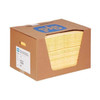 Pig Sorbent Pad, 22 gal, 15 in x 20 in, Universal, Yellow, 100 PK MAT605