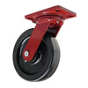 Hamilton Plate Caster,Swivel,Phenolic,8 in.,1400 lb. S-HS-8P
