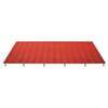 ADA Warning Pad Polymer Red, 2 ft W x 3 ft L, 7/16 in Thick