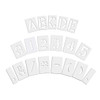 Pavement Stencil, Combination Set, A Thru Z, 0 Thru 9, Punctuation, 3 in Character Height, Clear