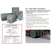 Brady Sorbent Roll, 35 gal, 30 in x 150 ft, Universal, Gray, Polypropylene HT350