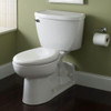 Toilet Tank, 1.1 gpf, Pressure Assist Tank, Floor Mount, White  4142801.020