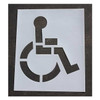 Rae Pavement Stencil,48 in,Handicap,1/16, STL-116-3048 STL-116-3048