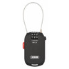 Abus Cable Lock,Combination Key Type,Plastic 95454