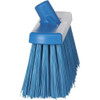 Vikan 12 in Sweep Face Broom Head, Stiff, Synthetic, Blue 29153