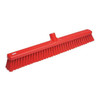 Vikan 24 in Sweep Face Broom Head, Soft, Synthetic, Red 31994