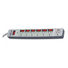 Tripp Lite Outlet Strip, Surge, 7 5-15R, 5-15P, 6 ft., Gray TLP76MSG