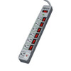 Tripp Lite Outlet Strip, Surge, 7 5-15R, 5-15P, 6 ft., Gray TLP76MSG
