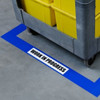 Floor Marking Tape, Polyester, No Legend, Blue, 2 in W., 8 mil Thickness  104314
