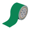 Floor Marking Tape, Polyester, Solid, Green, 2 in W., 8 mil Thickness