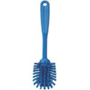 2 25-64 in W Dish Brush, Medium, 8 in L Handle, 3 1-8 in L Brush, Blue, Plastic  42373