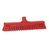Remco 16 in Sweep Face Broom Head, Soft/Stiff Combination, Synthetic, Red 31744