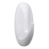 Command Hook, White, Plastic, 1 1-8 in D, PK2 17081