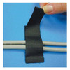Back-to-Back Strap, Rubber Adhesive, 2-1/2 in, 1 in W, Black, 25 PK