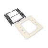 Legrand Device Plate,Ivory,Steel,Plates V4047C-2